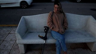 This virgin invites me to her van to have sex