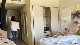 National Wang FLASH. I fetch beyond the sea my Wang in foreside of a guesthouse maid and this babe settled to jerk me off.