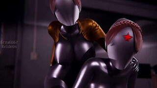 Twins Sex site in Atomic Core l 3d animation