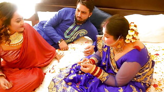 GRAND FUCKING IN WEEDING NIGHTS WITH HIS WIFES SISTER