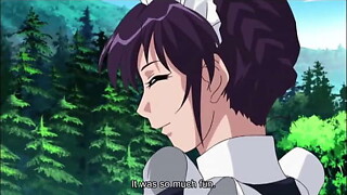 manga maid gives a lusty oral to her corporalist