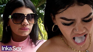 Chiken colombiana no le gusta el cream y se lo termina tragando con asco